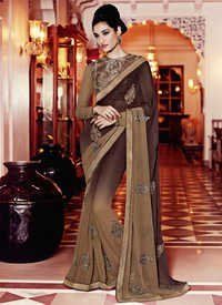 Praiseworthy Georgette Embroidered Work Designer Saree