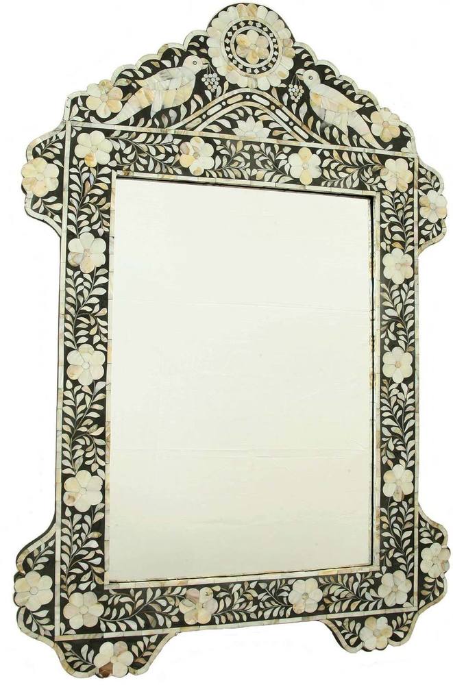 बोन इनले मिरर फ्रेम