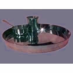 Silver Bronze Thali Set