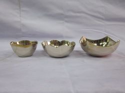 Golden Metal Bowl Set