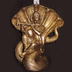 Golden Shree Krishna Statue