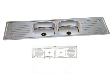 डबल बाउल सिंगल ड्रेन