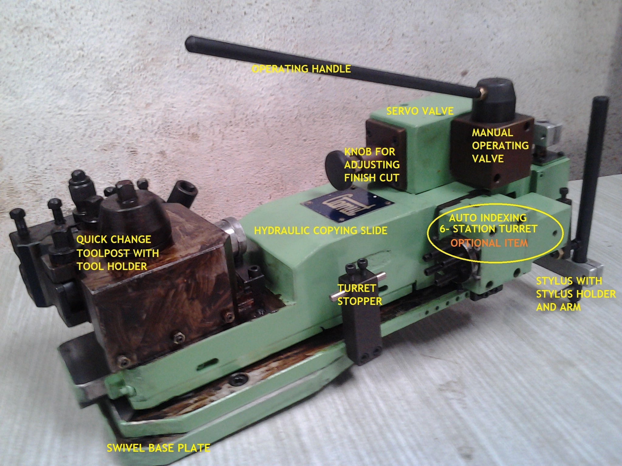 Automatic Hydraulic Copy Turning Attachment For Lathe