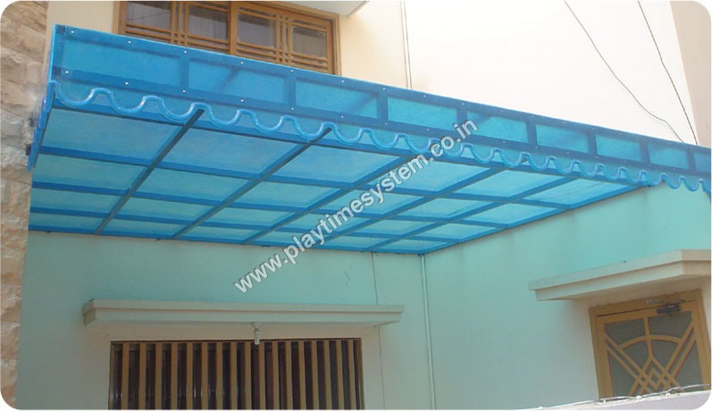 आउटडोर प्लेग्राउंड एफआरपी रूफिंग शेड्स