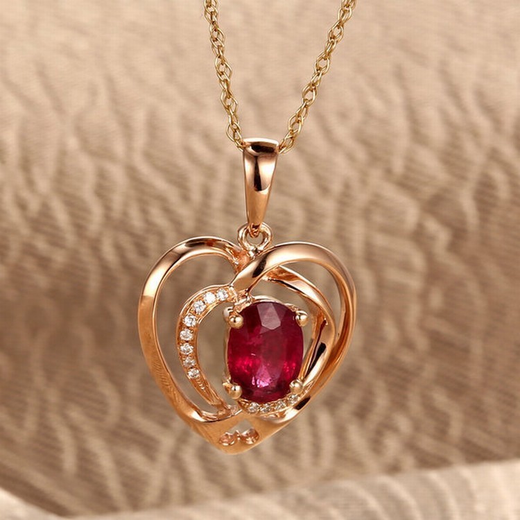 Fancy Gemstone Diamond Pendant