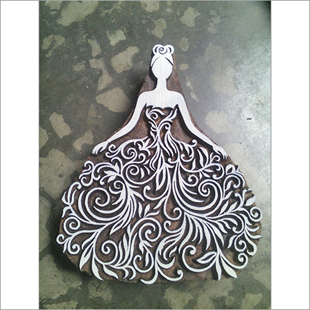 फोक आर्ट वुड प्रिंटिंग स्टैम्प