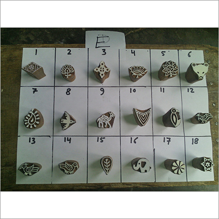 कपड़े और पेपरक्राफ्ट पर छपाई के लिए स्मॉल वुड फैब्रिक प्रिंटिंग डाइस