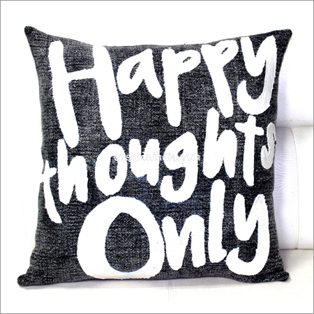 राइट अप थीम सॉफ्ट कॉटन कुशन कवर