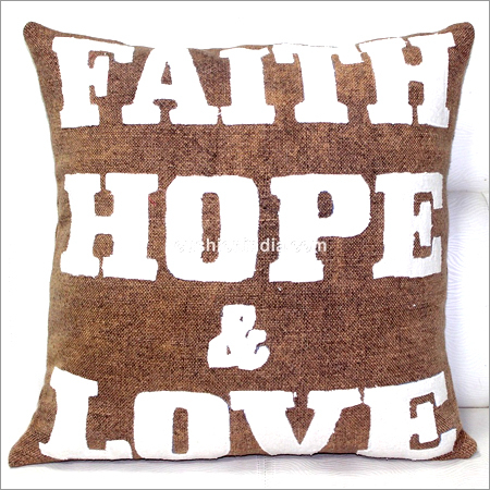 प्रेरणादायक लेखन डिजाइनर कुशन कवर