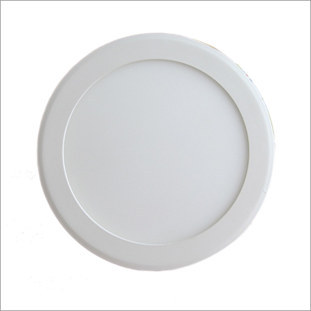 Electric LED Round Shape Panel Light - Aluminum, 8 Inches, White Color, 12W, IP20, 120-Degree Beam Angle, 50000 Hours Lifespan, Surface-Mounted
