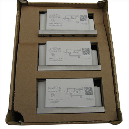 Semikron Diode Module Skkt330/16e - Aluminum Oxide Ceramic Insulated Metal Base Plate, White | High Reliability, Low Saturation Voltage, Over Current Limiting Function, Ideal For Industrial Drives And Power Supplies