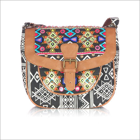 Embroidered Sling Bag