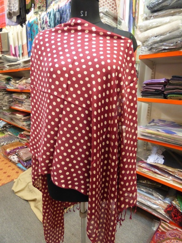 Cotton Polka Dot Design Stole