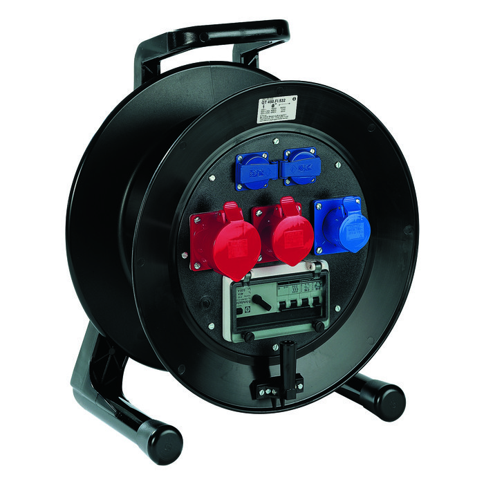Black Extension Cable Reel