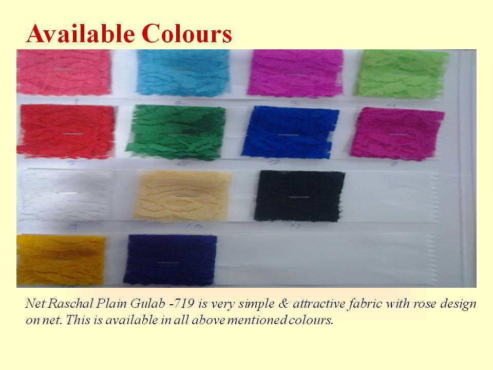 Net Raschal Plain Gulab