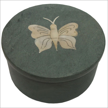 Stone Box - Handcrafted Black Stone, Antique Imitation Design | Custom Logo, Ideal for Home and Outdoor Decoration