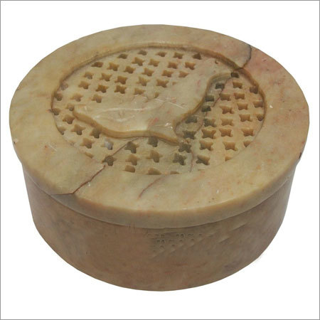 Stone Box - Handcrafted Brown Stone, Antique Imitation Design | Custom Logo, Versatile for Home and Outdoor Decoration