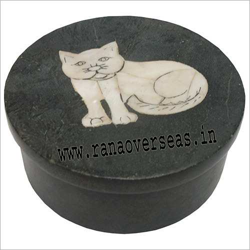 Indian Stone Round Box Sb-76