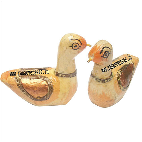 Wooden Ducks - Hand Carved Polished Wooden Art, Antique Imitation & Folk Art Design