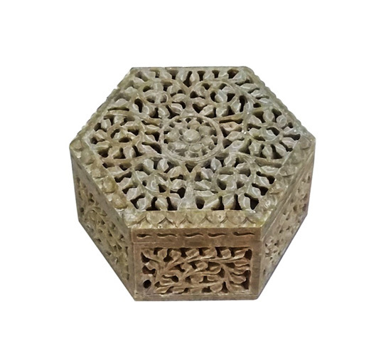 Hexagonal Marble Box