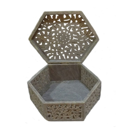 Hexagonal Marble Box