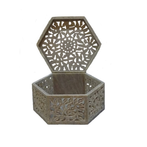 Hexagonal Marble Box