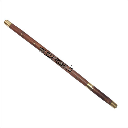Wooden Walking Stick - Solid Wood, 35-37 Inches | Polished Finish, Antique Imitation, Intricate Folk Art Design