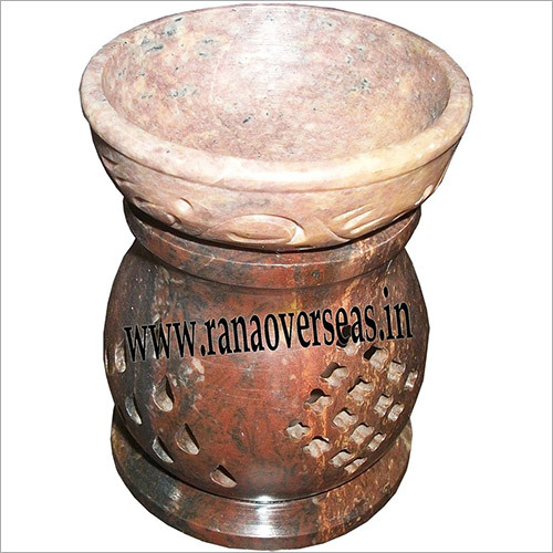 Brown Soapstone Aroma Lamp Sal-02A