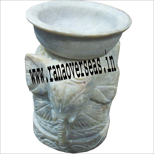 Stone Aroma Lamp - Soapstone Construction, Unique Accent Design | Customized Colors, Antique Imitation Style, Indoor and Outdoor Use