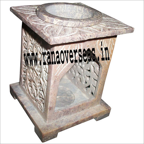 Stone Aroma Lamp - Soapstone, Unique Accent Design | Antique Imitation, Folk Art, Nautical Style, Customizable Colors and Logos