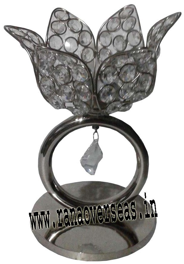 Silver Diamond Candle Holders T Light Holders Dch - 203