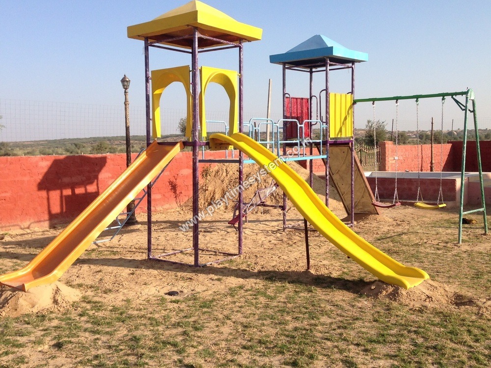 Outdoor Playground Frp Wide Slide
