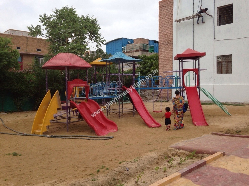 Outdoor Playground Frp Integrated Play Slides