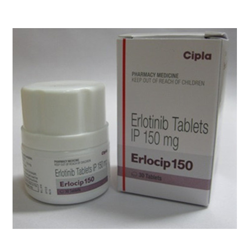 ERLOCIP ERLOTINIB 150MG TABLETS - Erlotinib Hydrochloride, Form: Tablets, Strength: 150 Mg, Packing: Pack of 30 Tablets, Prescription Use Only