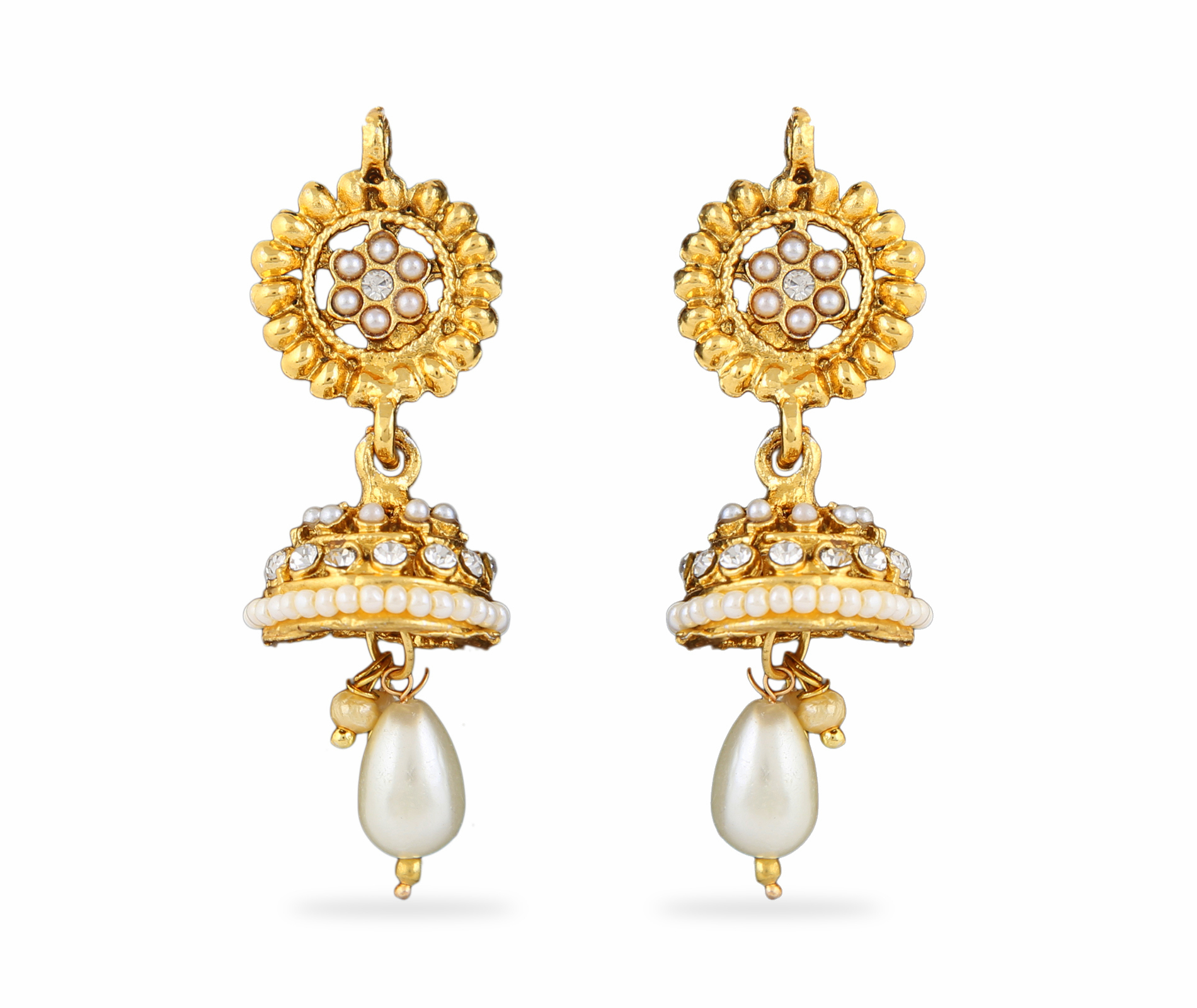 Gold Plated Pendant Earrings Set 447
