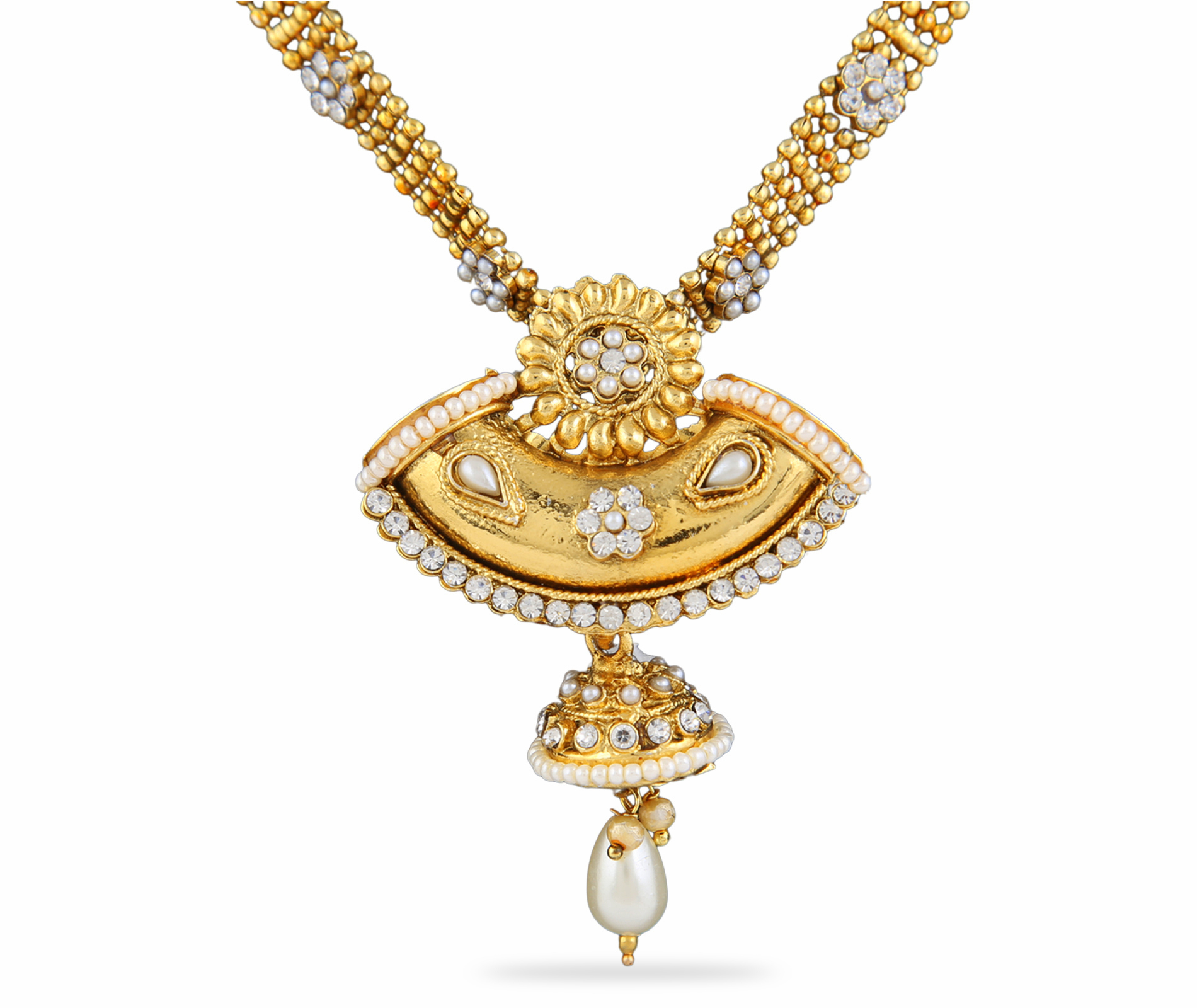 Gold Plated Pendant Earrings Set 447