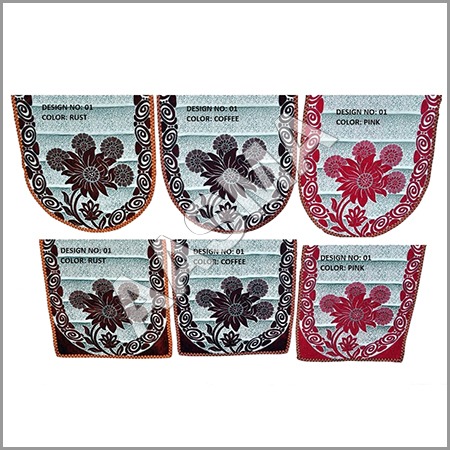 Chenille Sofa Covers - Single Seater 69x59x1 cm & 3 Seater 69x177x1 cm, Superior Quality Polyester Cotton, Coffee, Rust, Pink Colors