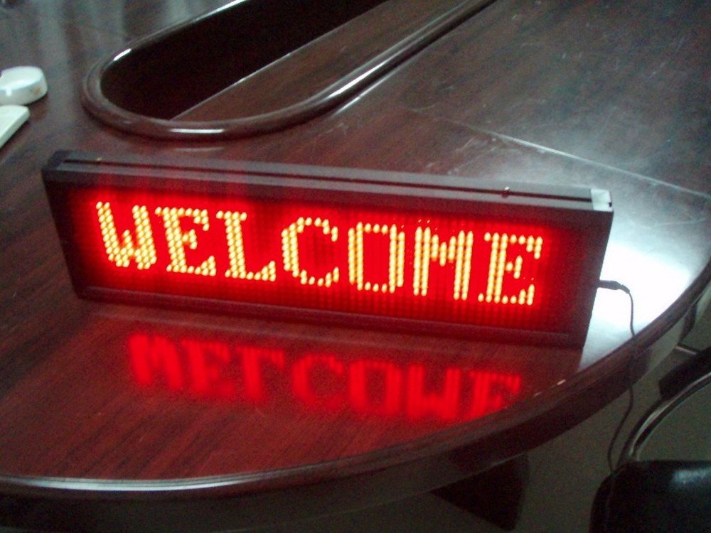 single colur LED display