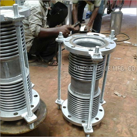 Double Axial Bellows - Stainless Steel, Flanged Round Head Code, Max. Temp. 1200°C, Working Pressure: 1-15 kg/cm² | For Acid, Air, Gas, Oil, SO2, Steam, Water