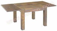 लकड़ी का एक्सटेंशन डाइनिंग टेबल