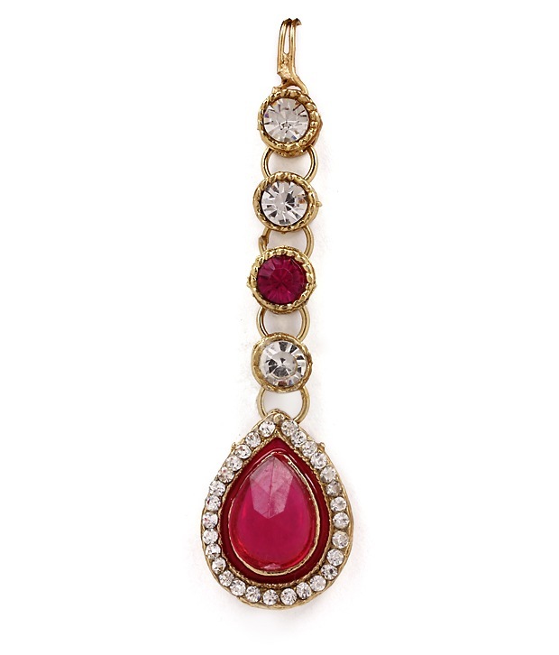 Pink Kundan Necklace Set 257