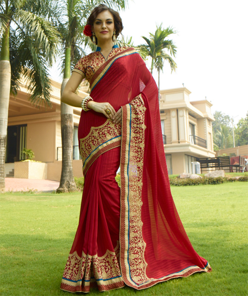 Georgette Fancy Saree