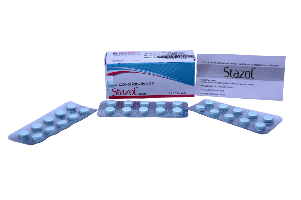 Stazol 10mg - स्टैनोजोलोल टैबलेट्स