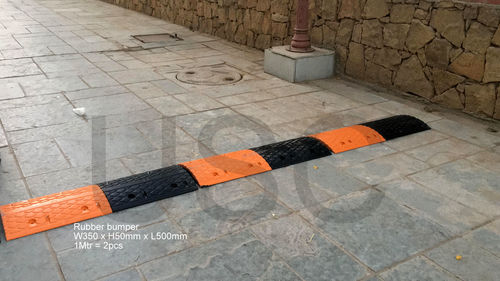 Pedestrian Safety Rubber Road Bumper