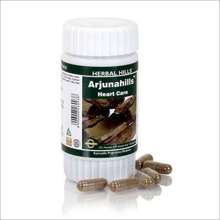Ayurvedic Heart Care Capsule - Arjuna Capsule - Arjunahills 60 Capsule Age Group: For Adults