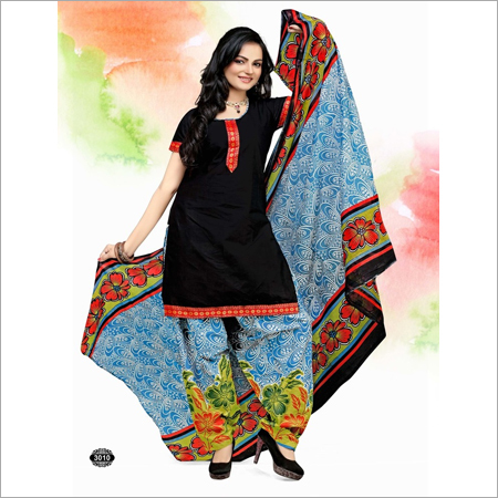 प्रिंटेड डिज़ाइनर पटियाला स्टाइल सलवार कुर्ता