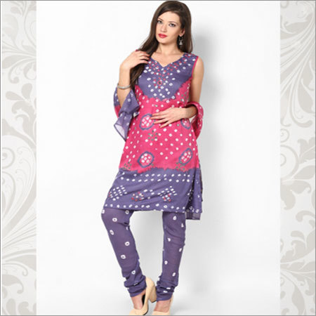 Alluring Bandhej Suit