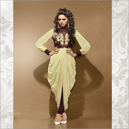 Astounding Cream Designer Kurti