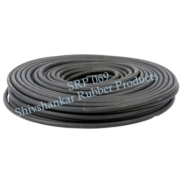 Natural Rubber Cord - 1-10 Meter Length | Black Color, Normal Style, Silicon-Based Material