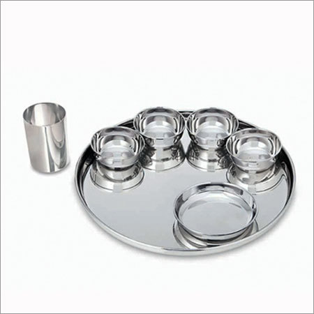 स्टेनलेस स्टील थाली सेट